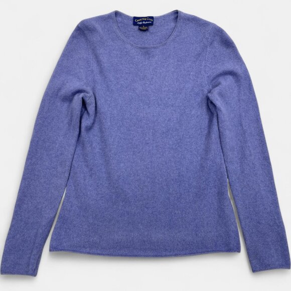 Charter Club Women's Small 2-Ply Cashmere Sweater Lavender Crew Neck Long Sleeve - Picture 1 of 5
